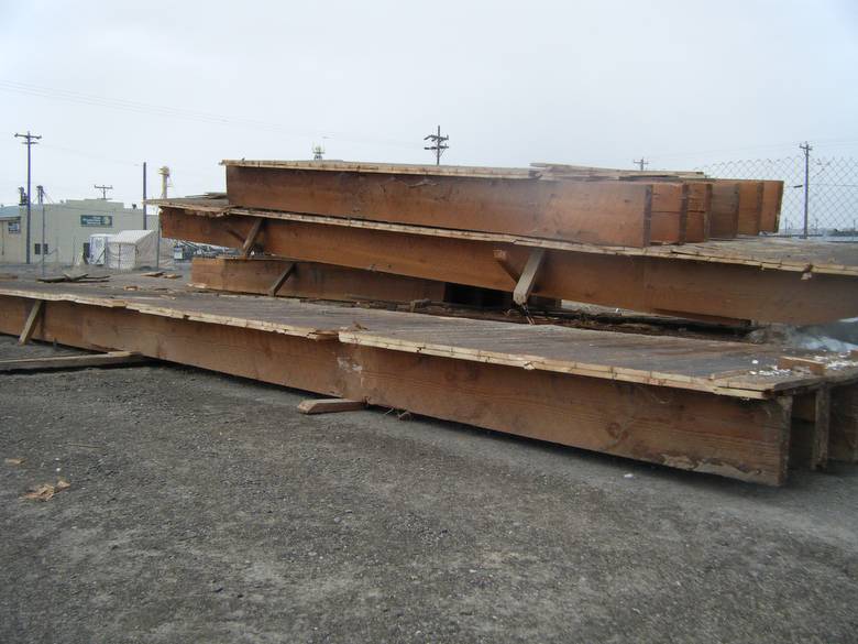 Brown Barnwood and Timbers from Grain Elevator