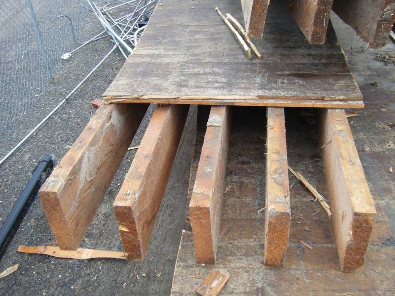 Brown Barnwood and Timbers from Grain Elevator