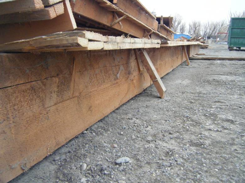 Brown Barnwood and Timbers from Grain Elevator