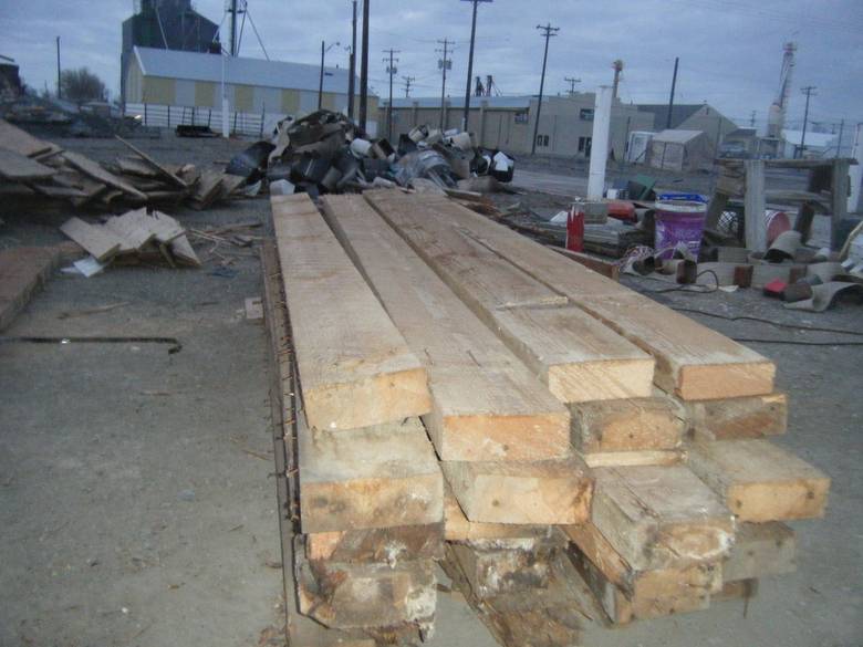 Brown Barnwood and Timbers from Grain Elevator