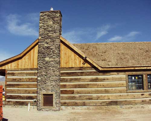Orem, Utah Cabin - Weathered Siding / Weathered Timber Siding - Chinked