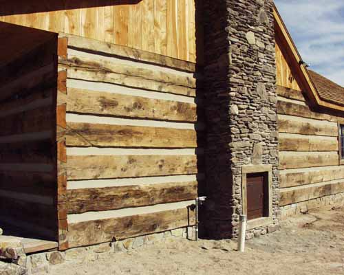 Orem, Utah Cabin - Weathered Siding / Weathered Timber Siding - Chinked