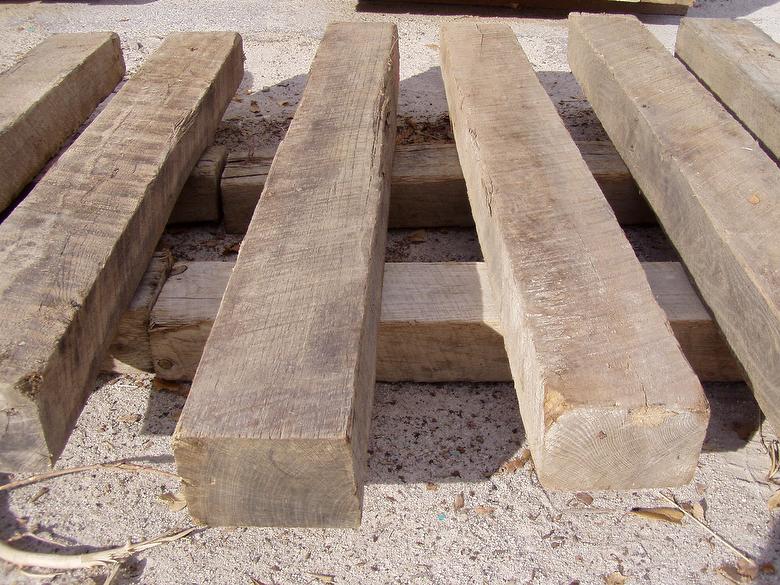 Weathered Oak Timbers:  4x6 x 4' Blocks (sorted for fuller dimension and minimal checking)