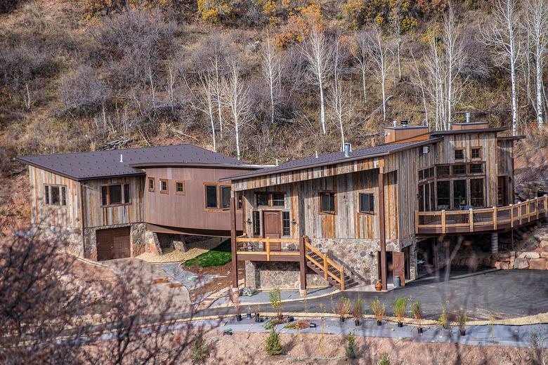 NatureAged Barnwood siding. Mixed Grays and Browns.