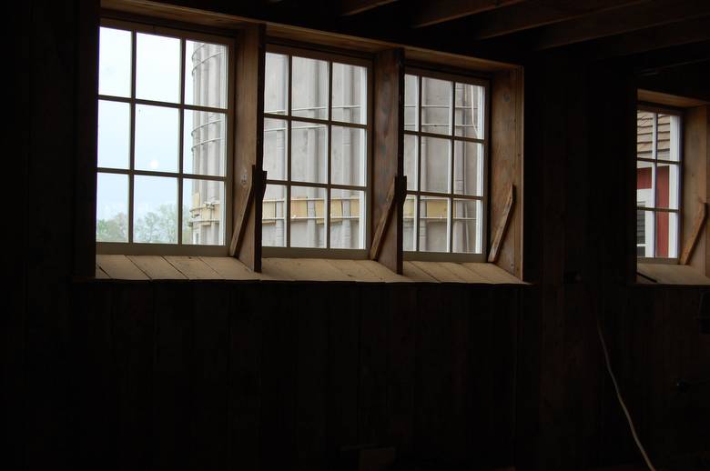 Inside of Main Barn - 7" Shiplap Smooth Brown