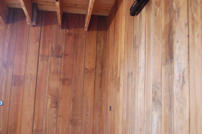 Inside of Main Barn - 7" Shiplap Smooth Brown