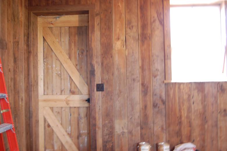 Inside of Main Barn - 7" Shiplap Smooth Brown