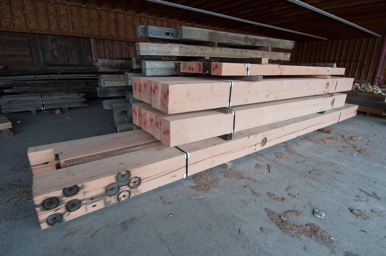 8 x 12 x 14 & 22' and 6 x 8 x 10' DF Band-Sawn