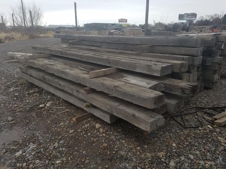 6 x 12 x 16' Weathered Timbers