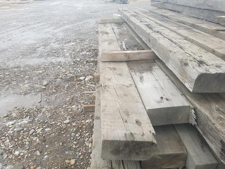 6 x 12 x 16' Weathered Timbers