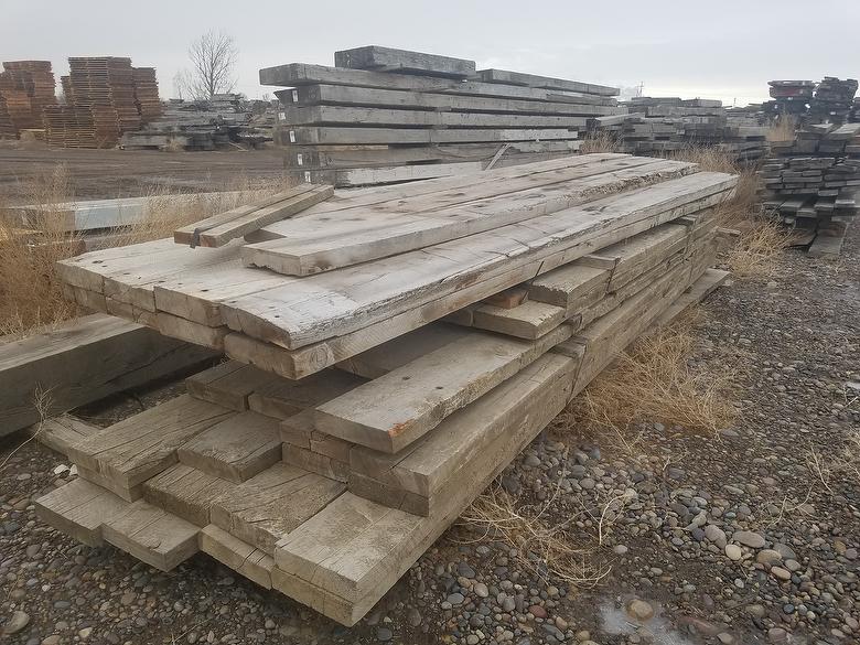 3 x 12 x 16-18' Weathered Timbers