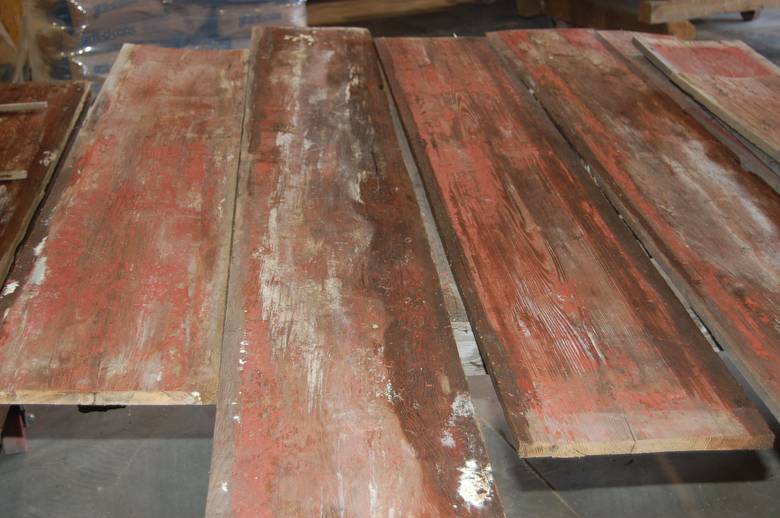 Faded Red Barn Siding