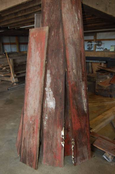 Faded Red Barn Siding