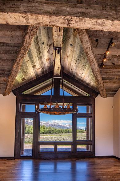 Hand-Hewn Timbers and Antique Gray Barnwood