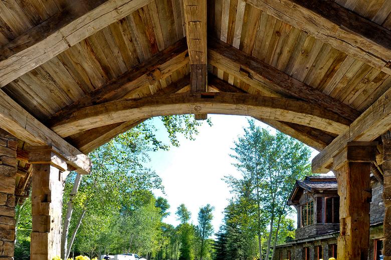 Hand-Hewn Timbers and Mixed Antique Barnwood