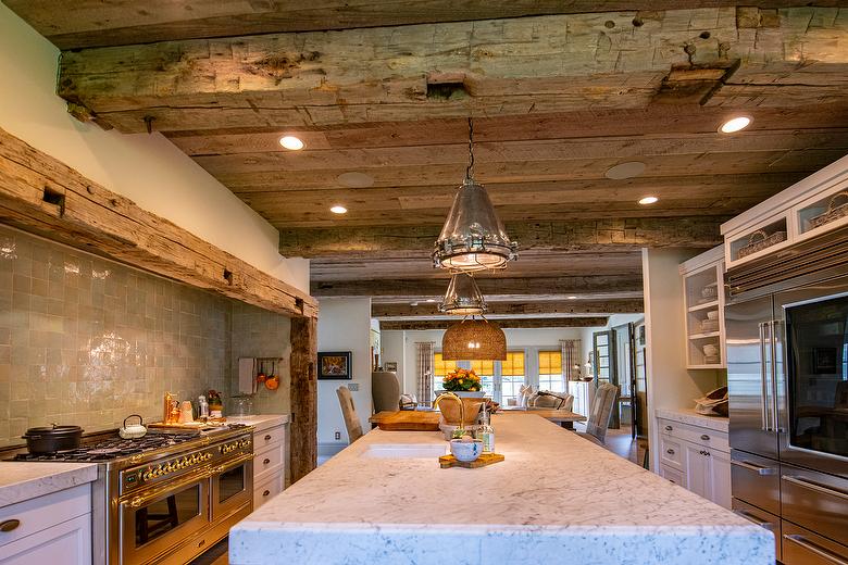 NatureAged Lumber Ceilings and Hand-Hewn Timbers