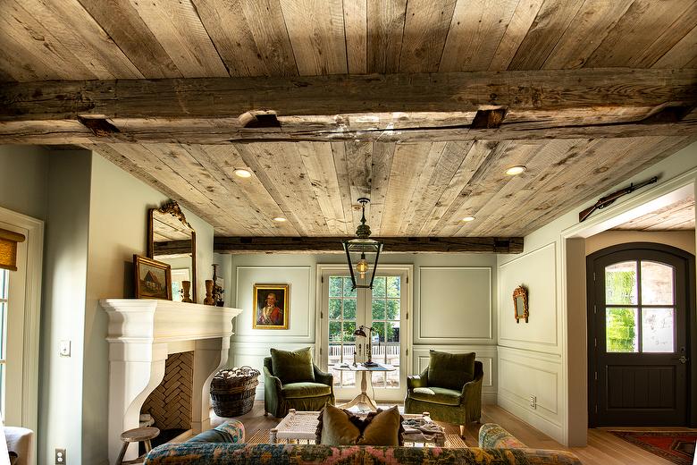 NatureAged Lumber Ceilings and Hand-Hewn Timbers