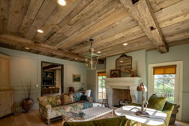 NatureAged Lumber Ceilings and Hand-Hewn Timbers