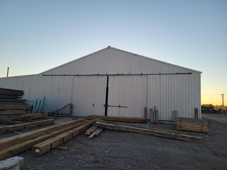 Dry Storage Building with Attached Overhang