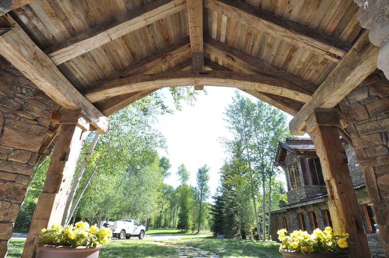 Hand-Hewn Timbers and Mixed Antique Barnwood