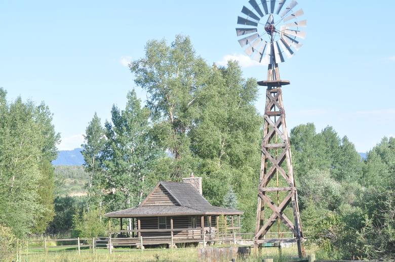 Weathered Timbers and Brown Barnwood --30'+ Tall