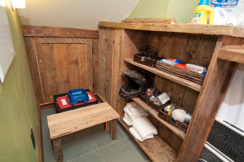 Barnwood Window Trim and Cabinets