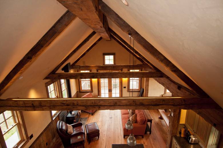 Hand-Hewn Timbers (Interior)