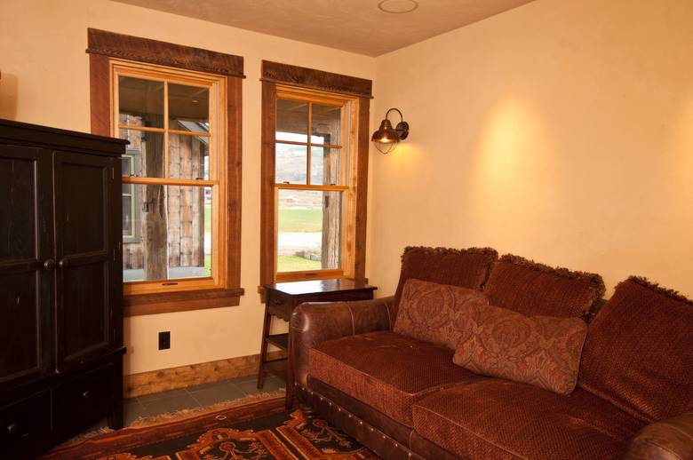 Barnwood Window Trim and Cabinets