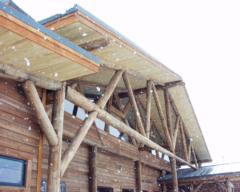 Outside View of Pole Truss / Trestlewood II 