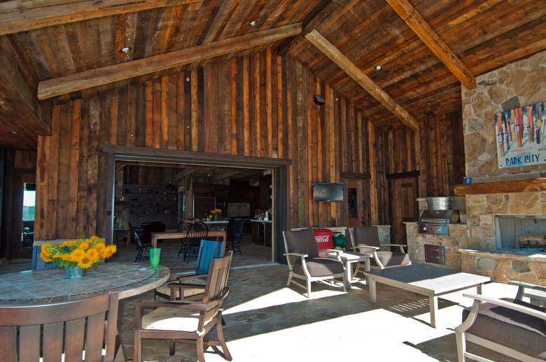 Barnwood Ceiling and Siding, Weathered Timbers