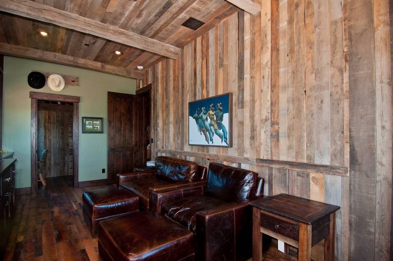 Barnwood Ceiling and Siding, Weathered Timbers