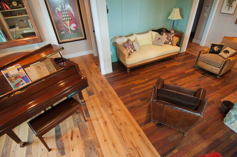 Greenheart (Tan with Red Accents)--Flooring in Sitting Room 