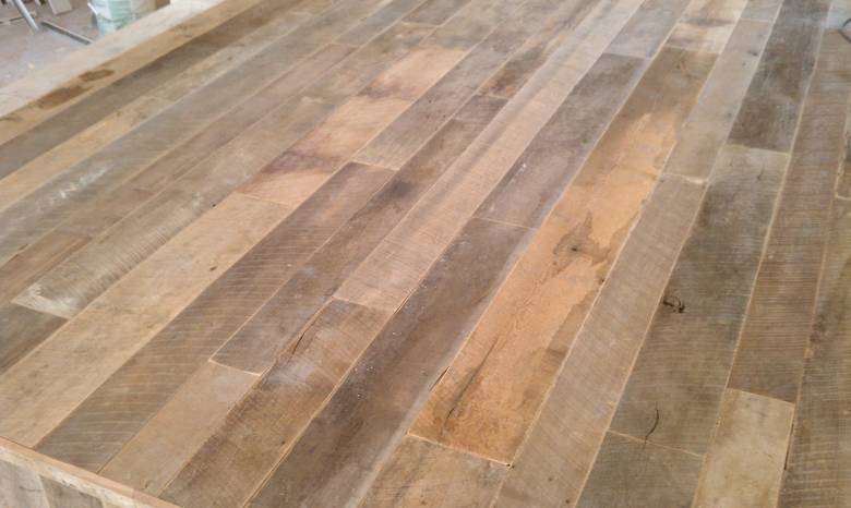 Weathered As Is Brown Tone Barnwood T&G Flooring