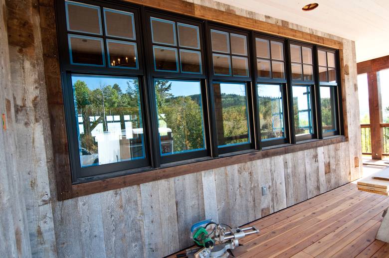 Siding on the Main House (In Progress)