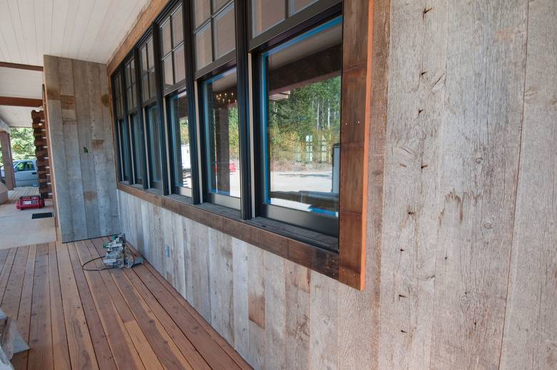 Siding on the Main House (In Progress)