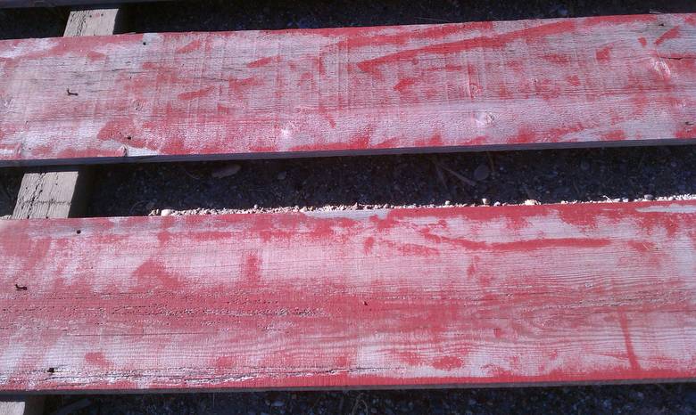 1x12  Red Painted NatureAged Weathered Barnwood