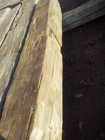 Hand-Hewn Characteristics Shown
