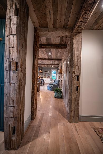 NatureAged Gray Barnwood and Hand-Hewn Timbers