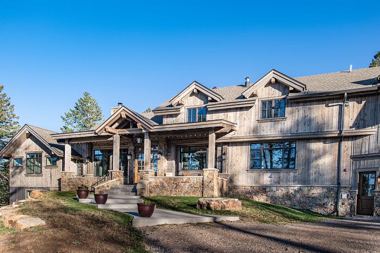 NatureAged Board-to-Board Siding and WeatheredBlend Gray Timbers