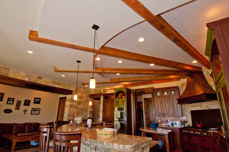 TWII Timbers in Kitchen Ceiling