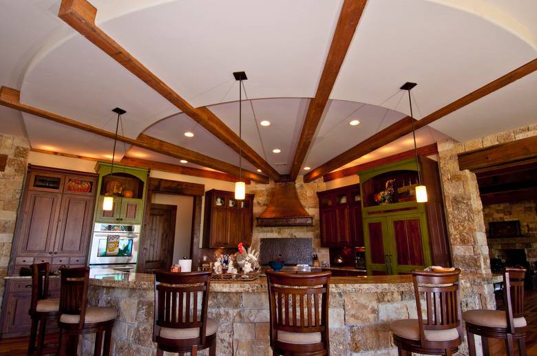 TWII Timbers in Kitchen Ceiling