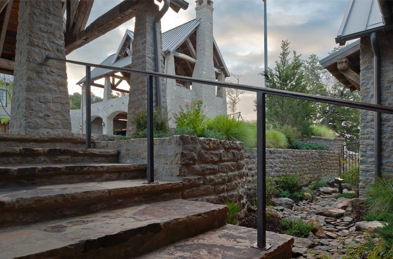 Hand Hewn Skins and Timbers on Texas Residence