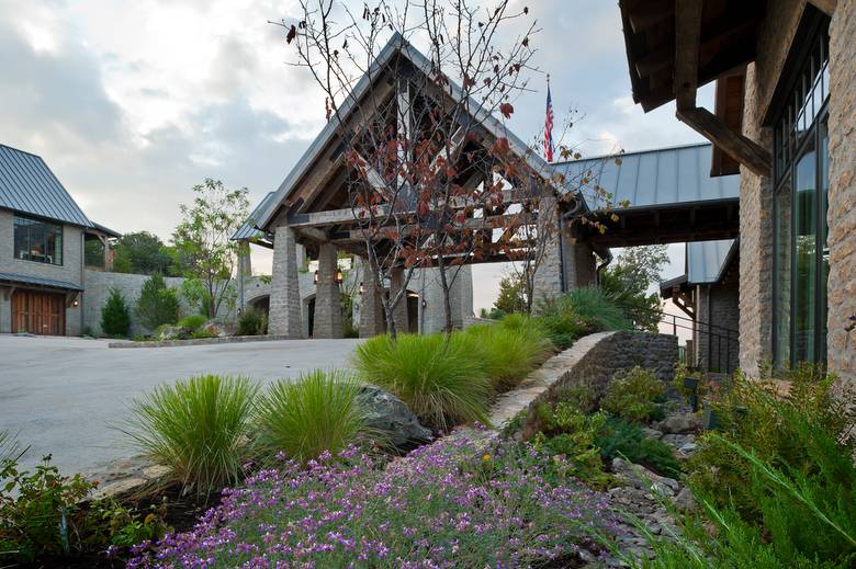 Hand Hewn Skins and Timbers on Texas Residence