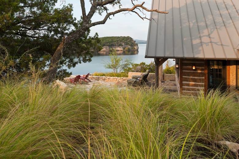 Hand Hewn Skins and Timbers on Texas Residence