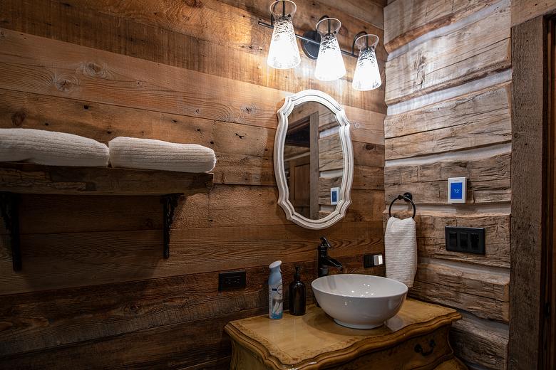Antique Brown Shiplap Barnwood and Hand-Hewn Skins