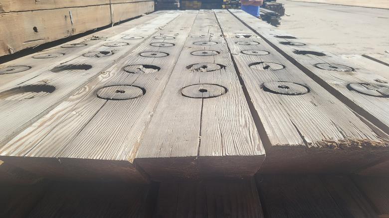 6 x 8 x 12' WeatheredBlend Timbers (From Mira Loma) - Slightly Weathered