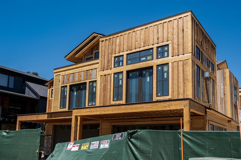 ThermalAged Board-and-Bat Siding and WeatheredBlend Gray/Brown Board-to-Board Siding