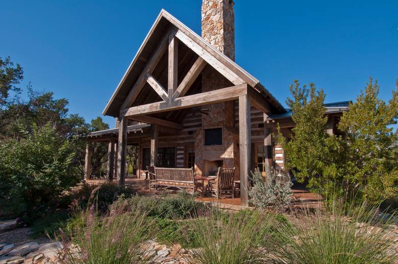 Trestlewood II Timbers, Hand-Hewn Skins, and Antique Brown Barnwood