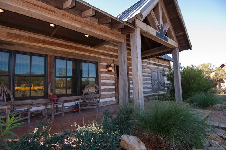 Hand Hewn Skins on Texas Cabins