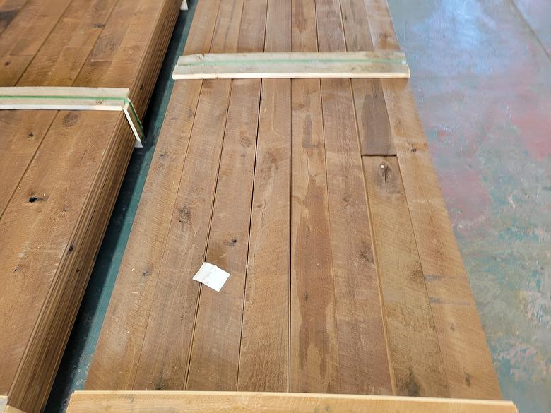 0.72" x 5" ThermalAged Brown T&G Lumber